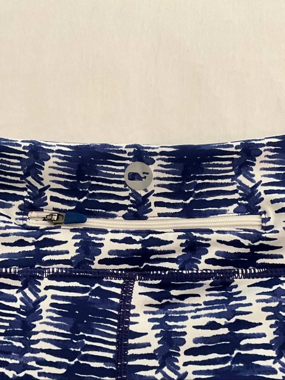 Vineyard Vines Navy and White Performance Leggings